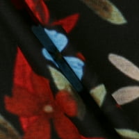 Sdjma Women'blouse Ljeto Žensko pulover bluza Ležerne prilikom labavog printom remen majica Seksi V-izrez