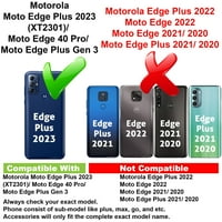 ViBecover tanak futrola kompatibilna za Motorola Edge Plus Edge + Edge Pro Pro, ukupna pokrov za zaštitu