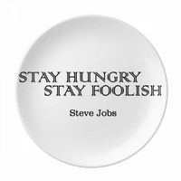 Citat iz Stevea Jobs Plate Dekorativni porculanski salver za večeru