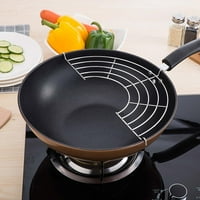 Tebru wok Rashladni nosač, kuhinja wok fry pan lon od nehrđajućeg čelika police za hlađenje hrane Wok
