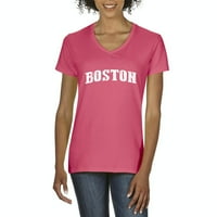 Arti - Ženska majica V-izrez kratki rukav - Boston