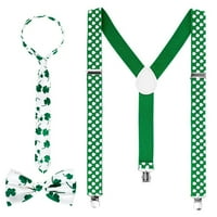 u setu Party suspenderi postavljeni dekoracija dekoracija Shamrock Necktie St. Patricks Dan Obuhvaća