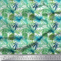 Soimoi pamučni dres tkanine tropski listovi ispis tkanine sa dvorištem širom