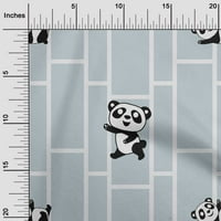 Onuone pamuk poplin baby plava tkanina Panda životinjska haljina materijal tkanina za ispis tkanina