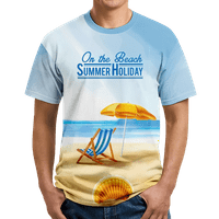 Thirts majice za muškarce, dječake i muške sunset Palm Havajska majica, redovni montirani kratki rukav