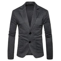 BabySbule muški jakne za čišćenje muškaraca vitka-mode čvrsta odijelo COLLAR casual malog odijela Corduroy