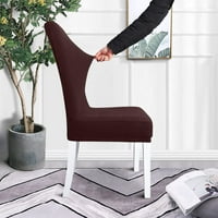 Čvrsti boje uklonjivi rastezljivi klinovi kratki poklopci stolice za trpezariju