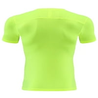 Avamo Men Actither Bodybuilt Tops Solid Boja prozračne mišićne košulje Summer Crew Sportska majica