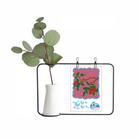 Slikanje Crvene zelene kulture Cvijet prozirnog stakla Viseće boce za ukrašavanje vaze