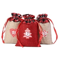Shulemin set broj oznake posteljina u konopcu DIY božićni poklon torbice Svečane atmosfere Božićni kalendar