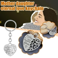 Heiheiup privjesak za ključeve poklon kćerka kćerka mama ključ majčin majčin dan ključni prsten za ključeve