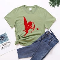Ženski bluze muški ljetni dan zaljubljenih tiskani kratkim rukavima majica za muškarce i žene mint zelene