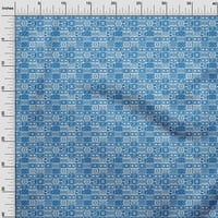 Onuone pamuk fle srednje plava tkanina Geometrijska afrička tkanina šivaći dvorištem tiskanim DIY odjećom
