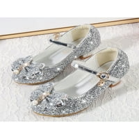 RotoSW Girls Princess Cipele Okrugli prsti Mary Jane Glitter Hees Sandals Udobne cipele s niskim potpeticama