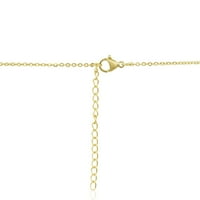 Superjeweler Dainty S početna bočna ogrlica u zlatnom prekrivanju, za žene, tinejdžere i djevojke