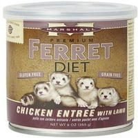 Marshall Premium Ferret Diet Chicken Entrée sa janjetinom [mali kućni ljubimac, hrana] oz