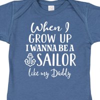 Inktastični budući mornar poput tatenog poklona baby bodysuit