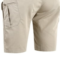 Chiccall muške kratke hlače, pune boje opušteno fit lagana ripstop udobnost Radne hlače sa džepovima