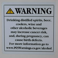 Znak upozorenja u Kaliforniji Prop alkohol