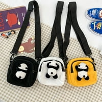 Crossbody torba Pliša panda Canvas CrossBody torba Cartoon Ženska messenger torba stilski poprečni torbic