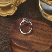 Sterling srebrni 14k ružičasti zlato Moissitni vjenčani prsten nakit pokloni za žene