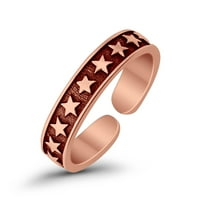 - zvijezde prsten prsten zvona srebrna tanki podesivi elegantni prstenovi za žene