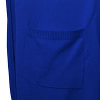 Vue ženski otvoreni prednji duge na dukseru Knit Cardigan Royal Blue Medium