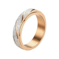Frehsky Prstenovi Prikretni dekompresioni piling uzorak legura umetnuli Rhinestone ženski prsten popularni izvrsni prsten jednostavan modni nakit