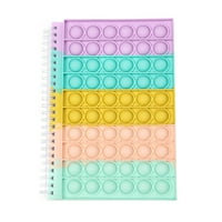Push Pop mjehurić Notebook, silikonska pokrivač za notebook Workbook sa zabranjenim kapicama za igračke olovke