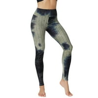 Ženske visoko struk joga hlače za mršavljenje plijen gamaše vježbanje trčanje fitness lift teksturirane