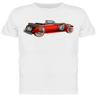 Vintage Crvena 30S auto majica Muškarci -Mage by Shutterstock, muški xx-veliki