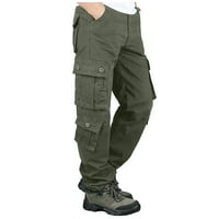 Teretne hlače za muškarce Sportske ležerne čarape Lagane planinarske radne hlače na otvorenom Pant Green