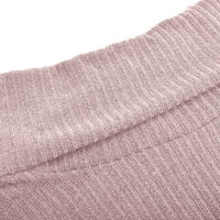 Košulje s dugim rukavima za žene Ženske modne ženske turtleneck pleteni džemper s dugim rukavima Elegantni