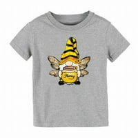 Rovga majica za djevojke dječake i djevojke pčelinji festival crtani print med majica na godinama djeca