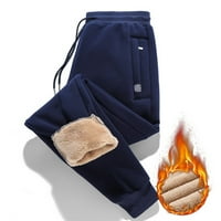 Tawop radne pantalone za muškarce muške janjeće vunene ležerne hlače i pantalone plus baršunaste guste