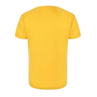 V-izrez modni vrhovi majica kratkih rukava za muškarce Čvrsta boja bluza casual slim fit elastičnost