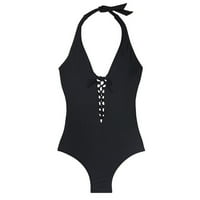 Ženski kupaći kupaći kostimi Žene plus veličine Šupljini kaiš u boji jednodijelni kupaći kostim