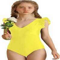Singeal Girl ruffle obrub jedan kupaći kupaći kostim Monokini kupaći kostimi