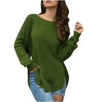 GUZOM džemper za žene na prodaju - čvrsti džemperi pulover za žene Trendi vrhovi novi dolasci vojske