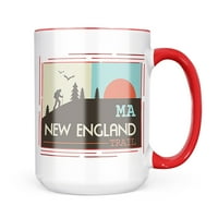 Neonblond US Pješačke staze New England Trail - Massachusetts Poklon za ljubitelje čaja za kavu