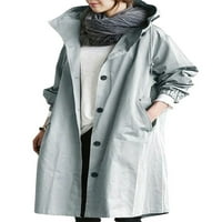 Zodanni Ženska jakna s dugim rukavima kaputa s dugim rukavima prema dolje Withbreaker Loosewebred Radni