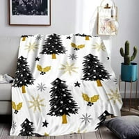 Leky crtani uzorak pokrivač božićne pokrivač ugodan božićni flanel pokrivač mekana izdržljiva tkanina