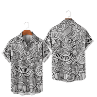 Retro Hawaiian majica s kratkim rukavima 3D tiskane košulje hip hop košulje za djecu