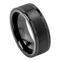 Prilagođeni personalizirani graviranje vjenčanog prstena za prsten za njega i njezine cijevi od četkica