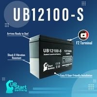 - Kompatibilna B & B baterija BP1012T baterija - Zamjena UB12100-s univerzalna brtvena olovna kiselina