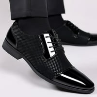 Aufmer Oxford cipele za muškarce gospodenski modni gumeni casual šire udobne putne cipele velike i visoke