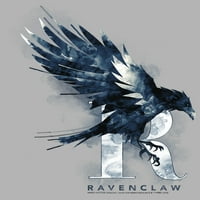 Muškarci Harry Potter Ravenclaw akvarel ptica povlači se preko hoodie atletski Heather
