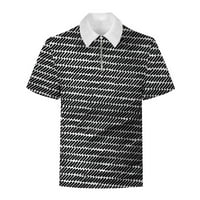 Muška košulja Ljeto Muški digitalni tisak Kratki rukav Golf Muški patentni zatvarač Ležerne prilike