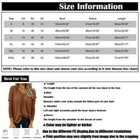 Cuoff ženska modna bluza Košulje Zima Ležerne prilike Solid labavi V-izrez plus veličina dugih rukava