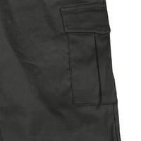 Tking modne ženske hlače modne čvrste boje za crtanje u boji casual kombinezone hlače sa džepovima hlače